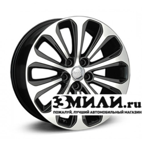 Диск 7.0x17 5x114.30 ET48 D67.10 Legeartis Optima Ki141 Черный с полированной лицевой поверхностью