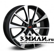 Диск 7.0x17 5x114.30 ET47 D67.10 Legeartis Optima Ki269 Черный с полированной лицевой поверхностью