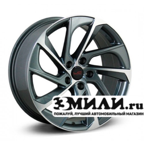 Диск 8.0x20 5x114.30 ET30 D60.10 Legeartis Optima LX108 Антрацитовый с полированной лицевой поверхностью