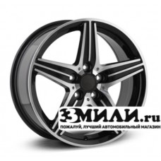 Диск 7.5x17 5x1120 ET47 D66.60 Legeartis Optima MB121 Черный с полированной лицевой поверхностью