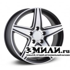 Диск 7.0x16 5x1120 ET31 D66.60 Legeartis Optima MB72 Черный матовый с полированной лицевой поверхностью
