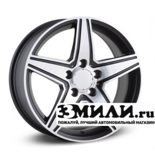 Диск 7.0x16 5x1120 ET31 D66.60 Legeartis Optima MB72 Черный матовый с полированной лицевой поверхностью