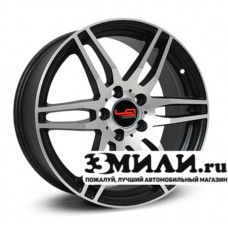 Диск 7.5x17 5x1120 ET36 D66.60 Legeartis Optima MR104 Черный матовый с полированной лицевой поверхностью
