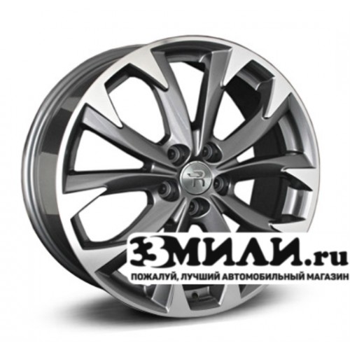 Диск 7.0x17 5x114.30 ET50 D67.10 Legeartis Optima MZ93 Антрацитовый с полированной лицевой поверхностью