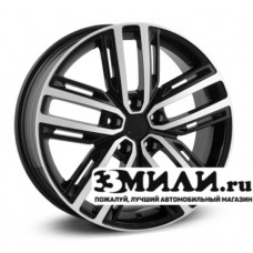 Диск 7.0x18 5x114.30 ET38 D67.10 Legeartis Optima Mi144 Черный с полированной лицевой поверхностью