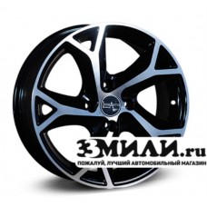 Диск 6.5x16 5x114.30 ET38 D67.10 Legeartis Optima Mi59 Черный с полированной лицевой поверхностью