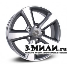 Диск 6.5x16 5x114.30 ET40 D66.10 Legeartis Optima NS38 Антрацитовый с полированной лицевой поверхностью