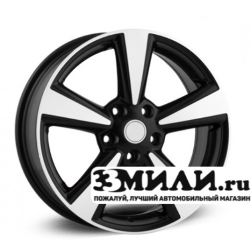 Диск 6.5x17 5x114.30 ET40 D66.10 Legeartis Optima NS38 Черный матовый с полированной лицевой поверхностью