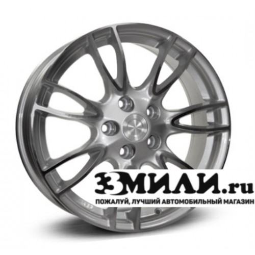 Диск 7.0x17 5x114.30 ET45 D66.10 Legeartis Optima NS51 Серебристый с полированной лицевой поверхностью