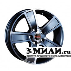 Диск 6.0x15 5x1000 ET38 D57.10 Legeartis Optima SK17 Антрацитовый с полированной лицевой поверхностью