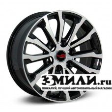 Диск 7.5x18 6x139.70 ET25 D106.10 Legeartis Optima TY263 Черный с полированной лицевой поверхностью