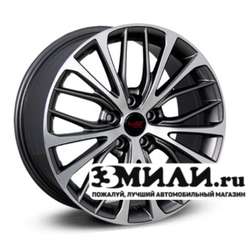 Диск 7.5x17 5x114.30 ET45 D60.10 Legeartis Optima TY279 Антрацитовый с полированной лицевой поверхностью