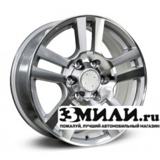 Диск 7.5x17 6x139.70 ET25 D106.30 Legeartis Optima TY61 Серебристый с полированной лицевой поверхностью