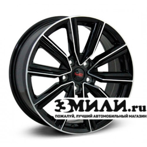 Диск 7.0x17 5x1120 ET40 D57.10 Legeartis Optima VV218 Черный с полированной лицевой поверхностью