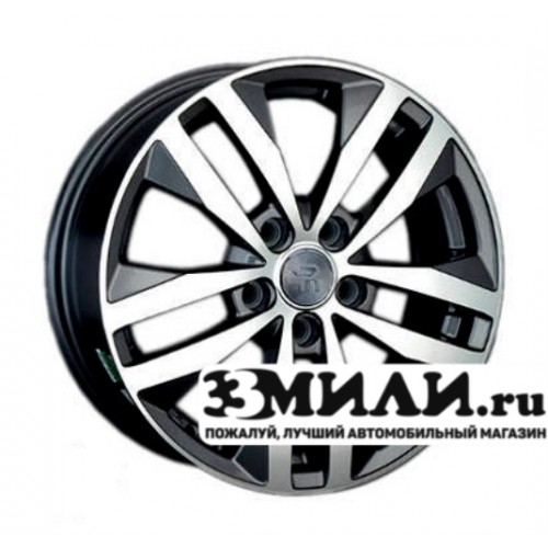 Диск 6.5x16 5x1120 ET46 D57.10 Legeartis Optima VW144 Черный с полированной лицевой поверхностью