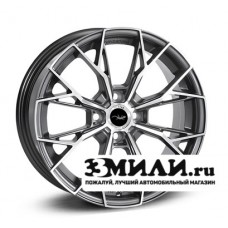 Диск x x100 ET40 D60.1 Lizardo XH180 Серебристый с полированной лицевой поверхностью
