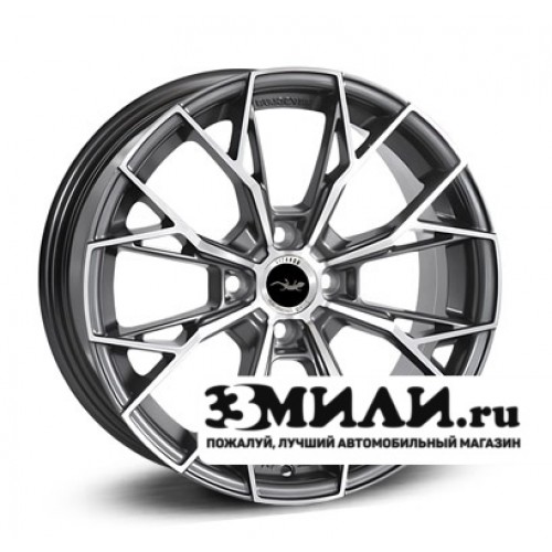 Диск x x100 ET40 D60.1 Lizardo XH180 Серебристый с полированной лицевой поверхностью
