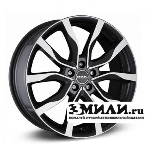 Диск x x114.3 ET40 D76 MAK Highlands Черный с полированной лицевой поверхностью