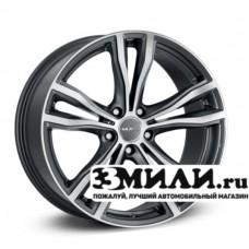 Диск 11.5x21 5x1120 ET38 D66.60 MAK X-Mode Антрацитовый с полированной лицевой поверхностью
