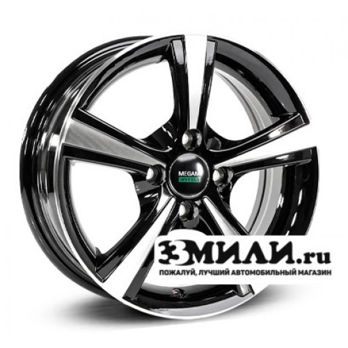 Диск x x100 ET35 D67.1 Megami MGM-10 Черный с полированной лицевой поверхностью