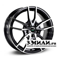 Диск x x100 ET37 D60.1 Megami MGM-20 Черный с полированной лицевой поверхностью
