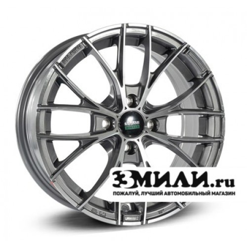 Диск x x98 ET35 D58.6 Megami MGM-28 Антрацитовый с полированной лицевой поверхностью