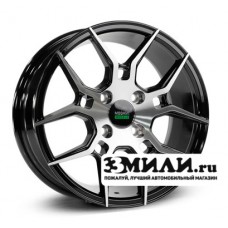 Диск x x98 ET35 D58.6 Megami MGM-29 Черный с полированной лицевой поверхностью