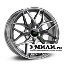 Диск x x98 ET35 D58.6 Megami MGM-32 Антрацитовый с полированной лицевой поверхностью
