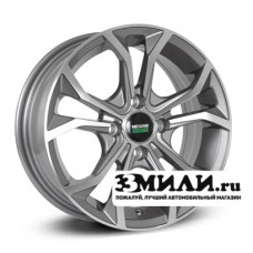 Диск x x100 ET38 D57.1 Megami MGM-33 Антрацитовый с полированной лицевой поверхностью