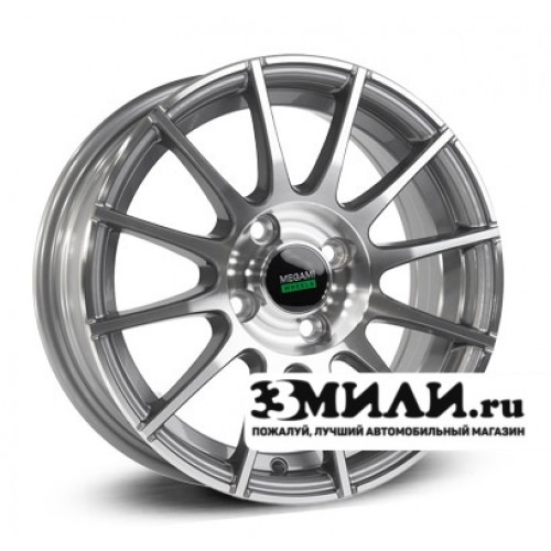 Диск x x100 ET36 D60.1 Megami MGM-35 Антрацитовый с полированной лицевой поверхностью