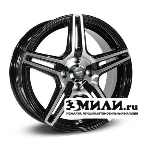 Диск x x98 ET35 D58.6 Megami MGM-38 Черный с полированной лицевой поверхностью