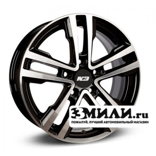 Диск x x100 ET48 D56.1 N2O V2197 Черный с полированной лицевой поверхностью