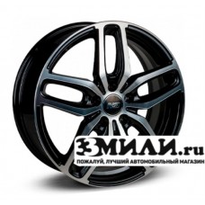 Диск 6.5x17 4x1000 ET43 D60.10 N2O V2199 Черный с полированной лицевой поверхностью