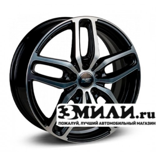 Диск 6.5x17 4x1000 ET43 D60.10 N2O V2199 Черный с полированной лицевой поверхностью