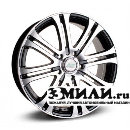 Диск 6.5x17 5x114.30 ET48 D67.10 N2O Y161 Черный с полированной лицевой поверхностью