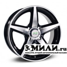 Диск 6.0x14 5x1000 ET38 D73.10 N2O Y244 Черный с полированной лицевой поверхностью