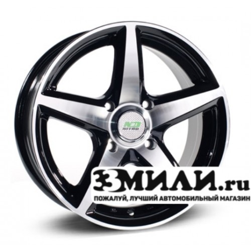 Диск 6.0x14 5x1000 ET38 D73.10 N2O Y244 Черный с полированной лицевой поверхностью