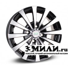 Диск 6.0x14 4x114.30 ET35 D73.10 N2O Y247 Черный с полированной лицевой поверхностью