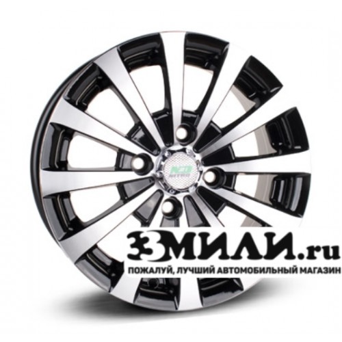 Диск 6.0x14 4x114.30 ET35 D73.10 N2O Y247 Черный с полированной лицевой поверхностью