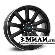 Диск 7.5x17 5x114.30 ET45 D73.10 N2O Y3102 Черный матовый с полированным ободом