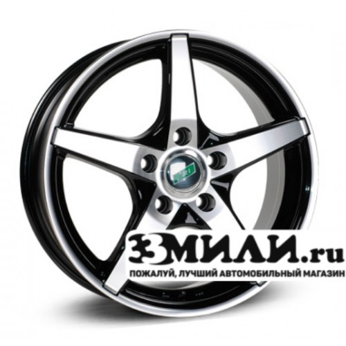 Диск 6.5x16 5x1120 ET45 D57.10 N2O Y3119 Черный с полированной лицевой поверхностью