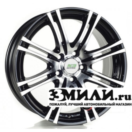 Диск 6.5x15 5x114.30 ET40 D73.10 N2O Y3153 Черный с полированной лицевой поверхностью