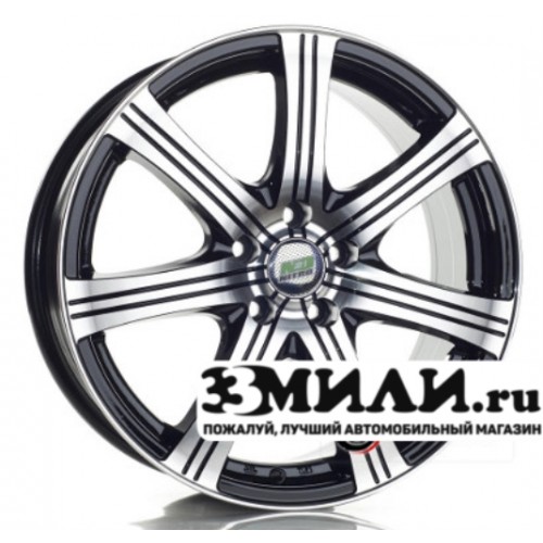 Диск 6.5x16 5x114.30 ET40 D66.10 N2O Y3160 Черный с полированной лицевой поверхностью