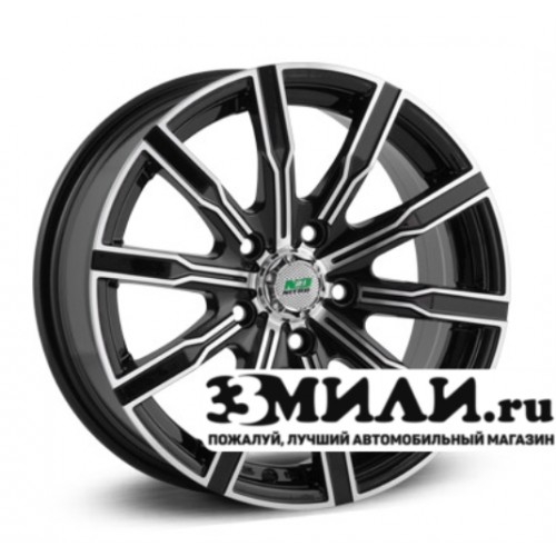 Диск 6.5x15 5x1000 ET40 D57.10 N2O Y3170 Черный с полированной лицевой поверхностью