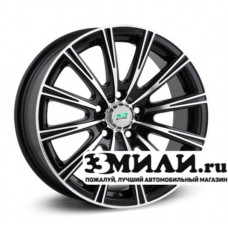 Диск 6.5x15 5x1000 ET38 D57.10 N2O Y3178 Черный с полированной лицевой поверхностью