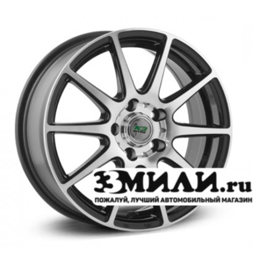 Диск 7.0x17 5x114.30 ET50 D67.10 N2O Y4406 Черный с полированной лицевой поверхностью
