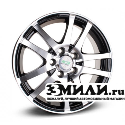Диск 6.0x15 5x114.30 ET40 D73.10 N2O Y450 Черный с полированной лицевой поверхностью