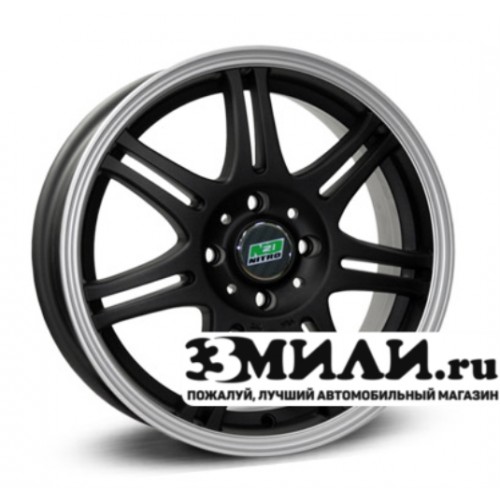 Диск 6.5x16 5x1120 ET45 D57.10 N2O Y4601 Черный матовый с полированным ободом