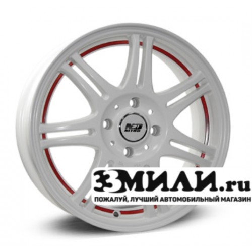 Диск 6.0x15 5x1120 ET47 D57.10 N2O Y4601 Белый матовый с красной внутренней полкой