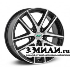 Диск 6.5x16 5x114.30 ET50 D66.10 N2O Y4925 Черный с полированной лицевой поверхностью